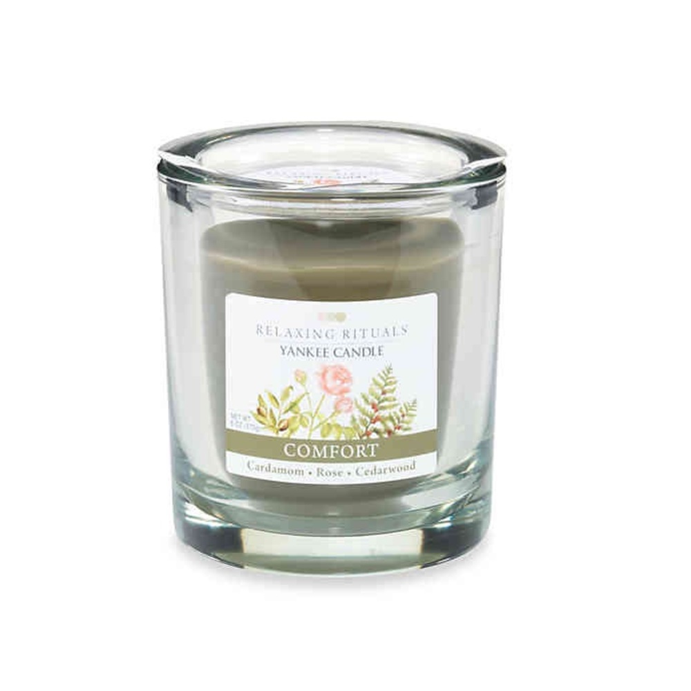 [3 for $30] Yankee Candle Rose Relaxing Candle Rose cardamom and cedar wood